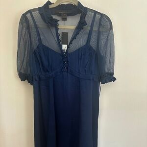 Marc Jacob’s navy silk dress